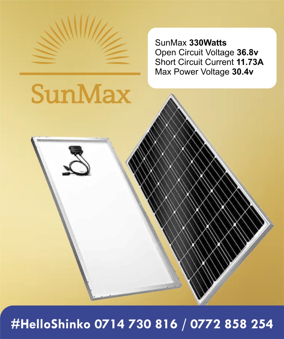 330W Sunmax Solar Panels
