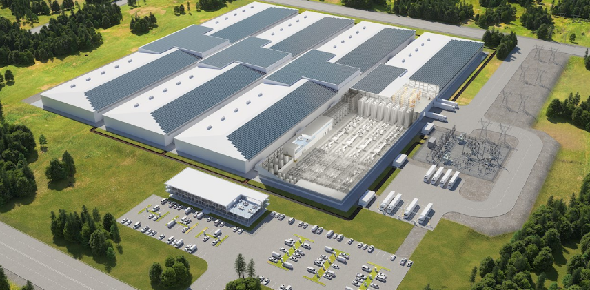 Industrial battery manufacturing facility