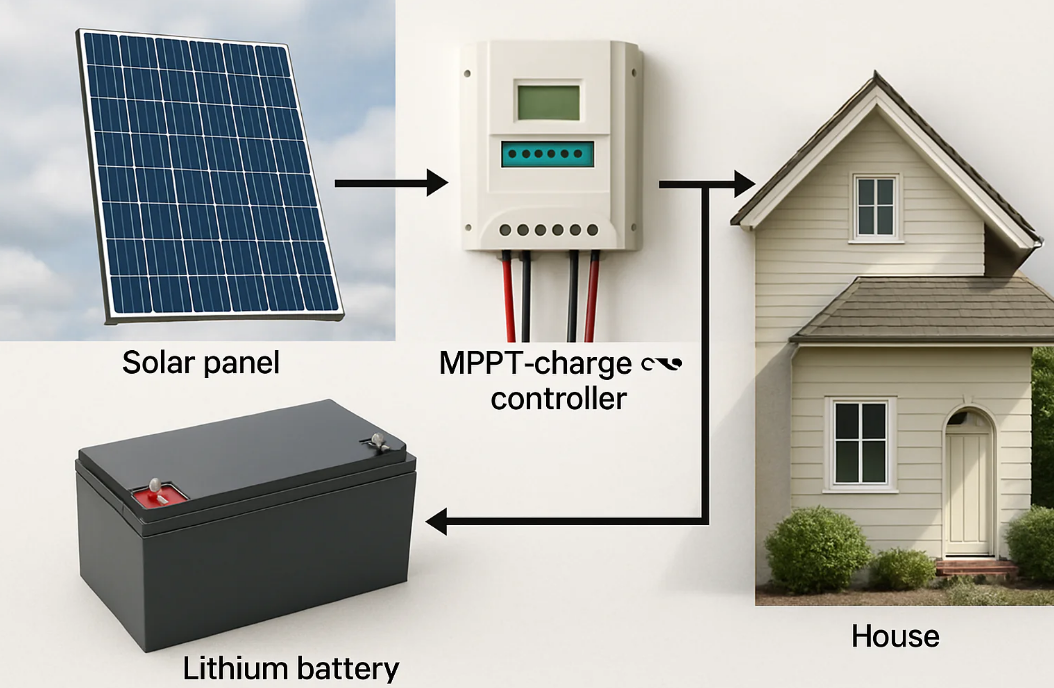 Solar charge controller installation
