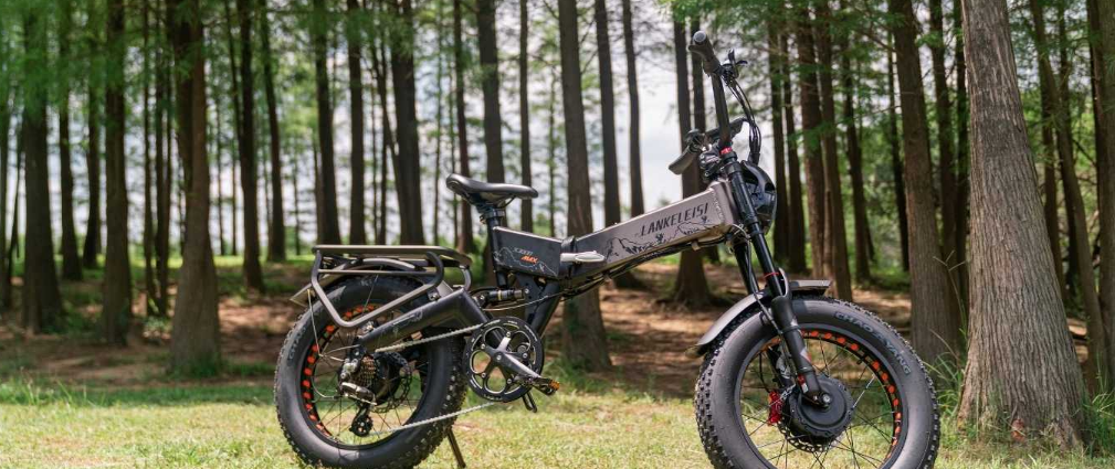 Electric bicycle on urban street