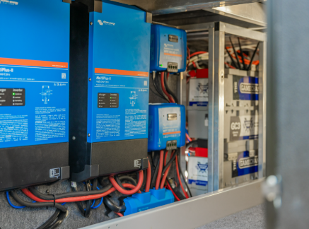 Digital multimeter measuring voltage