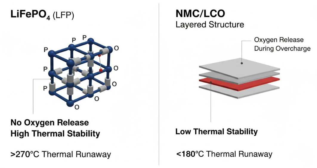 Lithium battery cells close-up