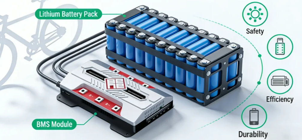 Modern lithium battery cells arranged in formation