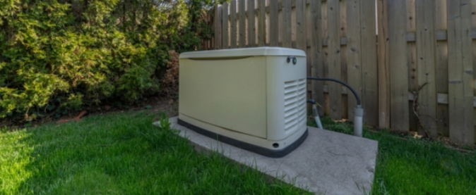 Dramatic storm clouds over suburban neighborhood