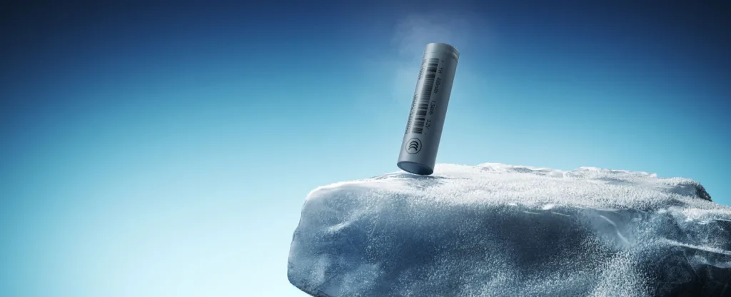 Winter landscape with snow