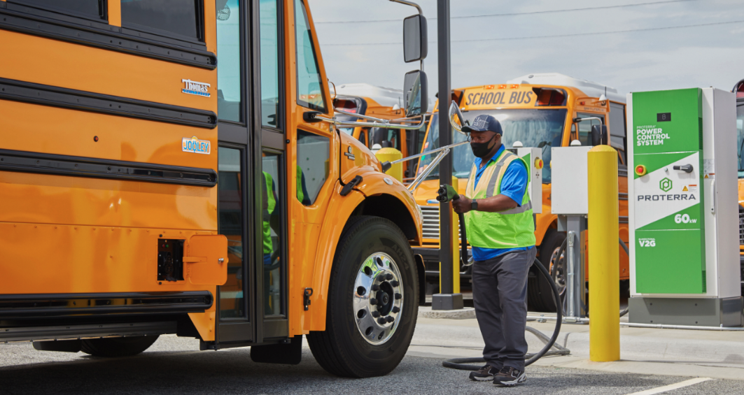 Electric bus charging infrastructure