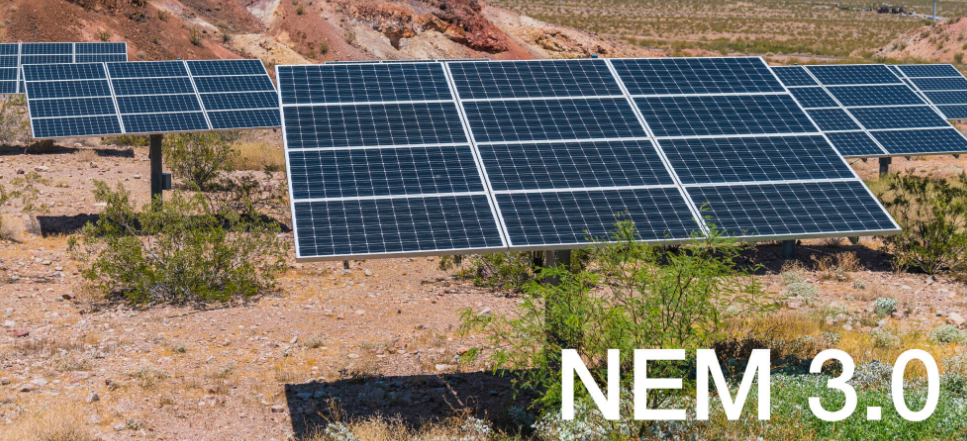 Sunset over suburban homes with solar potential