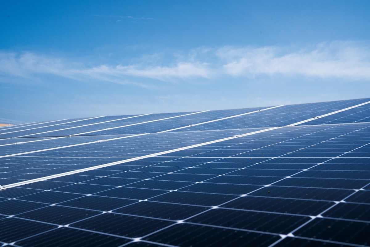 Modern battery storage installation