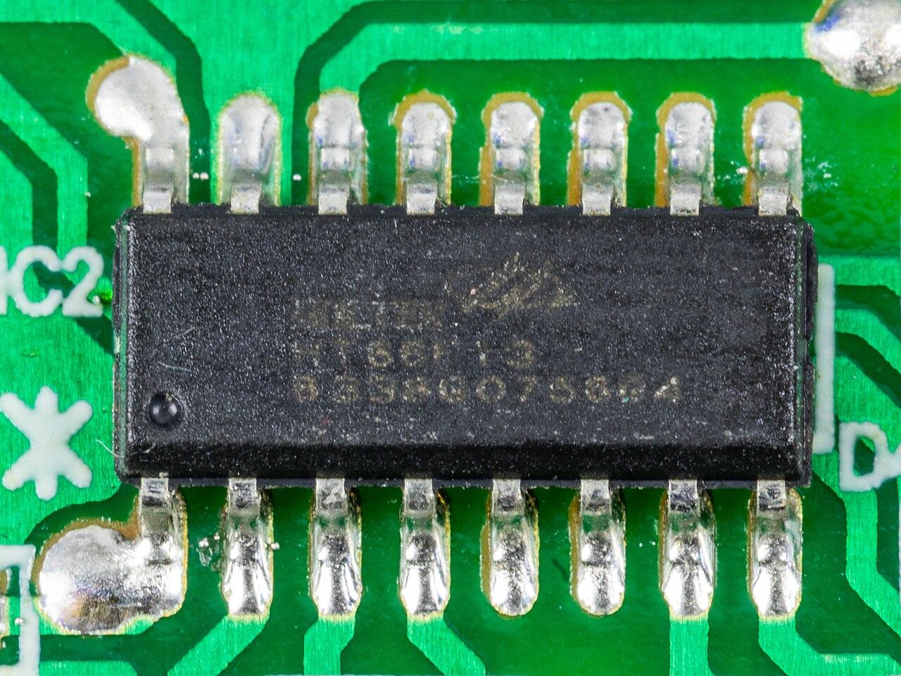 A small 8-bit microcontroller on a low-cost consumer product board