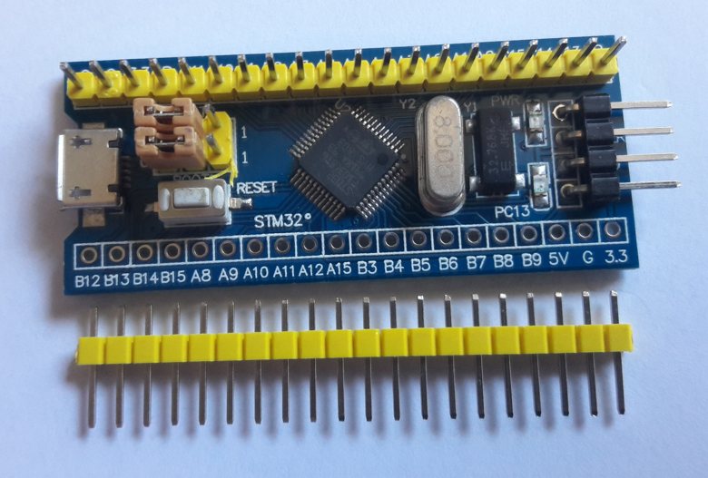 A low-cost STM32F103 Blue Pill development board
